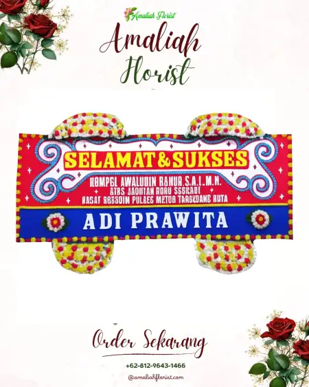 Papan Bunga Ucapan Selamat Jember